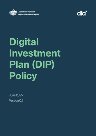 Front cover of the Digital Investment Plan (DIP) Policy