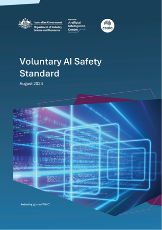 Front cover of the Voluntary AI Safety Standard